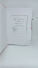 Load image into Gallery viewer, &#39;Be Not Afraid&#39; Pink Holy Spirit Journal