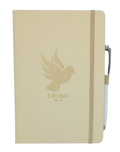 'Be Not Afraid' Yellow Holy Spirit Journal