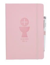 Load image into Gallery viewer, &#39;Be Not Afraid&#39; Pink Eucharist Journal